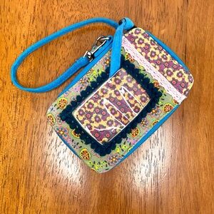 Natural Life Canvas Boho Wristlet Wallet Festival Let It Be Owl